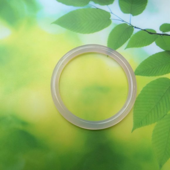 vintage 70s pink jade bangle NWOT - Picture 1 of 9